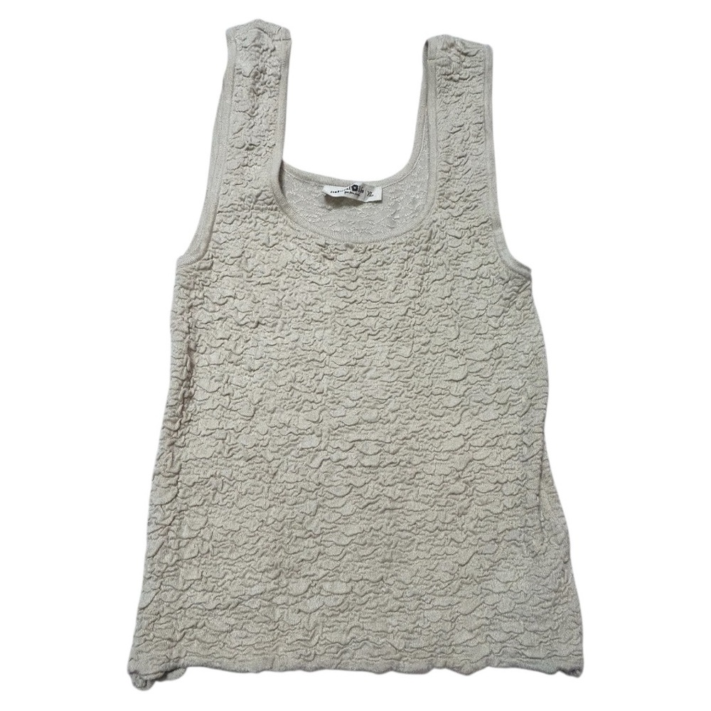 NATURAL LIFE Cream Sleeveless Tank Top NWOT